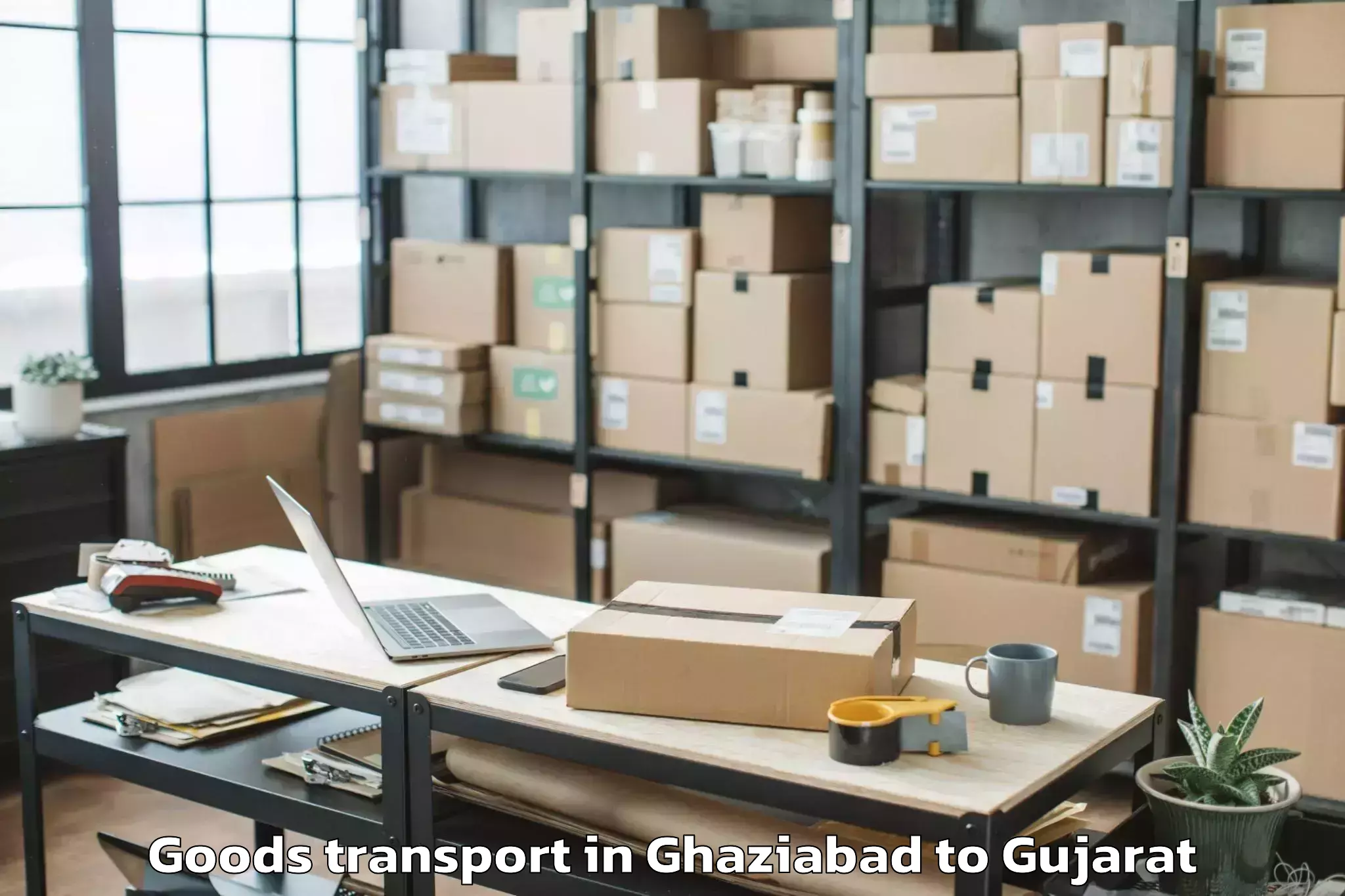 Professional Ghaziabad to Umarpada Goods Transport